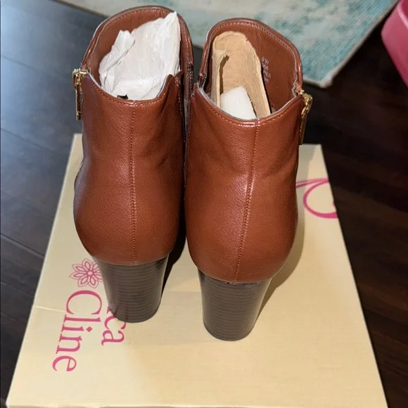 Jessica cline Brown Ankle Boots - Picture 2 of 4